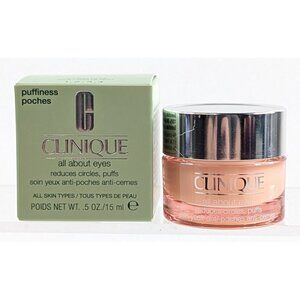 Clinique All About Eyes Cream 0.5oz / 15ml Lightweight Formula NEW